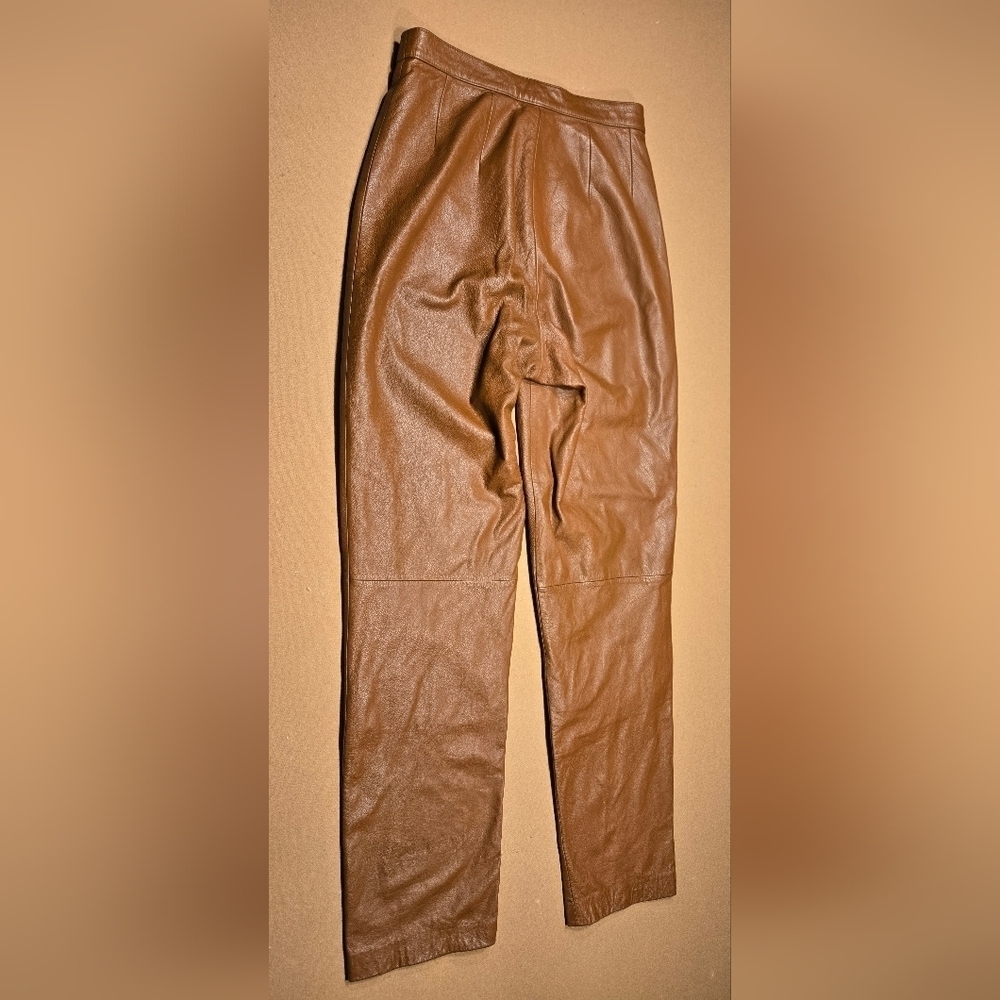 Mixit brown leather pants - Picture 2 of 7